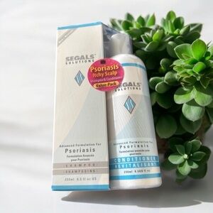Segals Solutions Psoriasis Shampoo and Conditioner Set New
